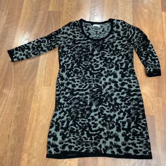 Calvin Klein knit sweater dress Large 3/4 sleeves - Picture 6 of 9